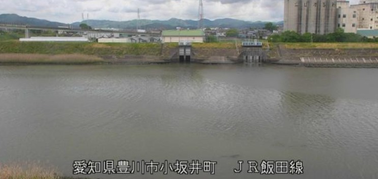 豊川放水路左岸3.0KJR飯田線付近