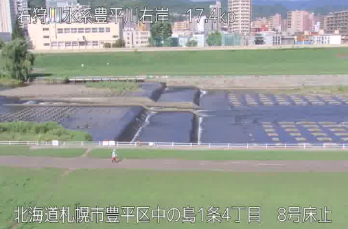 豊平川右岸17.4KP8号床止