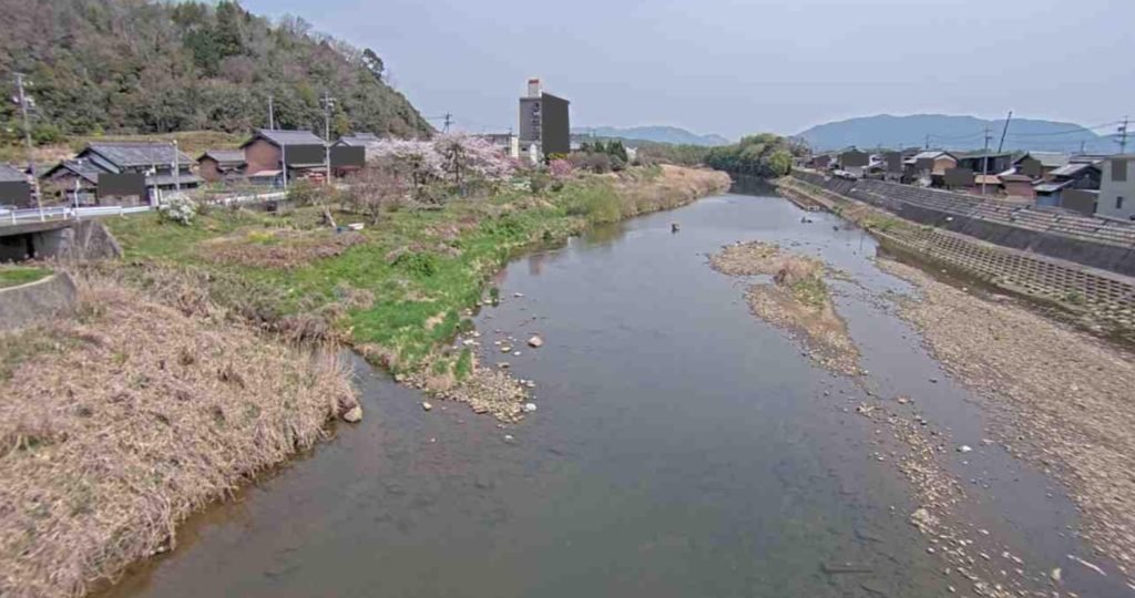 柘植川佐那具橋上流側