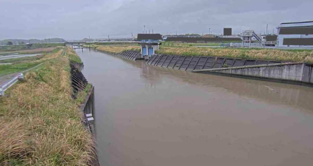 横川潮止堰上流側